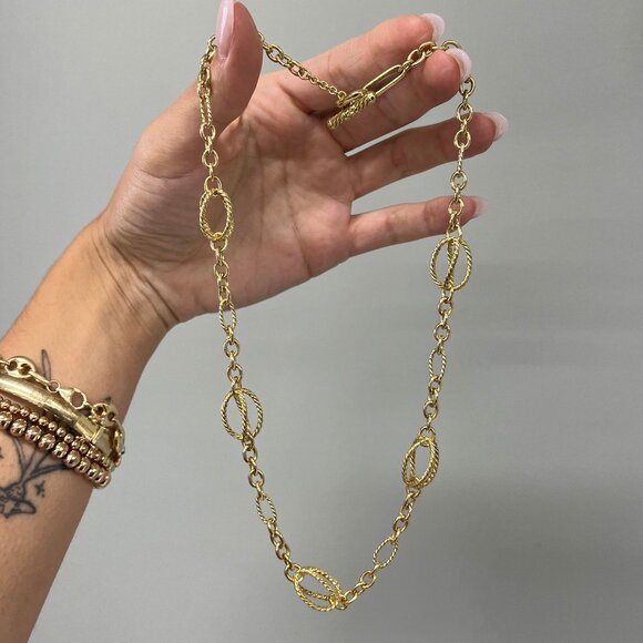 David Yurman Gold Choker Necklace